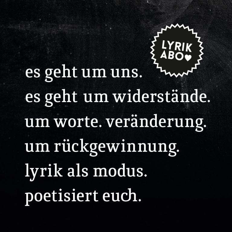 LyrikAbo ♥ Verlagshaus Berlin — IndependentVerlag für Lyrik und